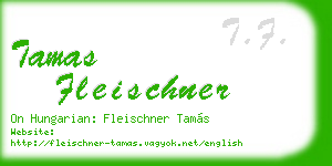 tamas fleischner business card